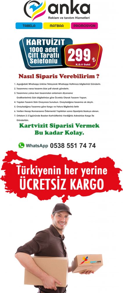 Zonguldak Kartvizit Baskı Matbaa En ucuz kartvizit Baskı 